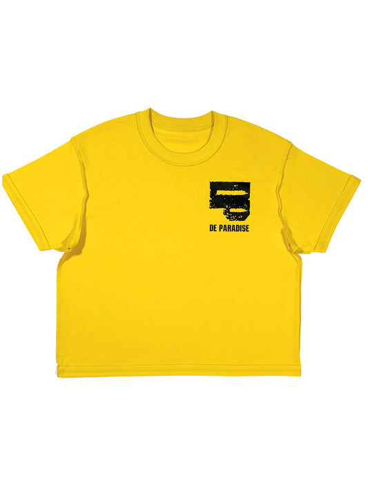 F.A.P.O.V Reversed Stitched Tee  (Gold/Yellow)