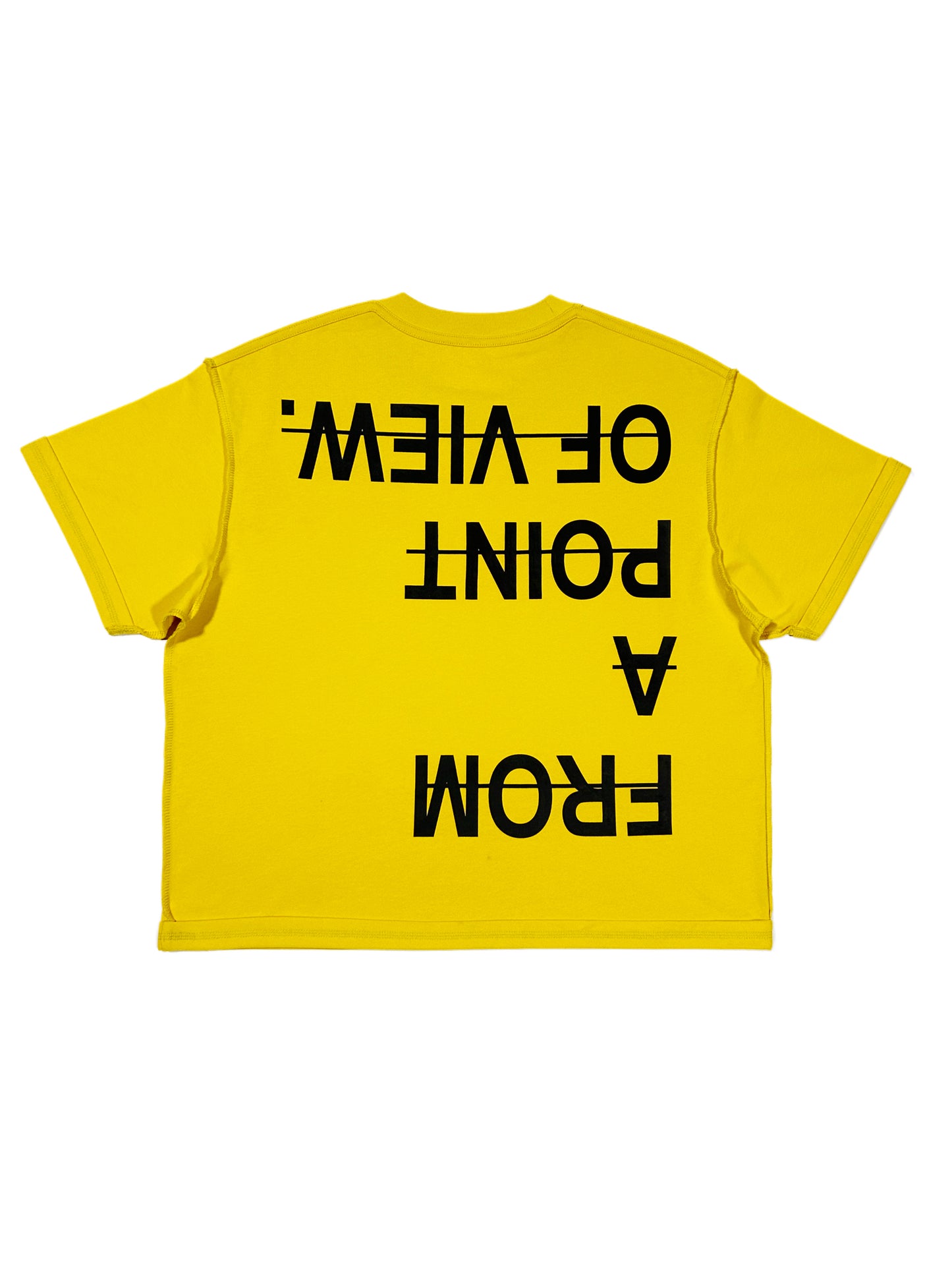 F.A.P.O.V Reversed Stitched Tee  (Gold/Yellow)